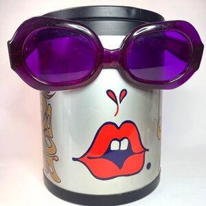 RARE 1960s Peter Max "Love You" Ice Bucket With Sunglasses Handle 13”
